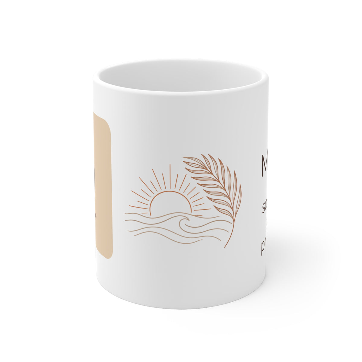 Mug personnalisé Photo & prénom – Moderne