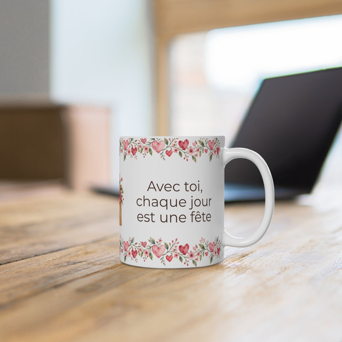 Mug personnalisé Toi + moi – Moderne