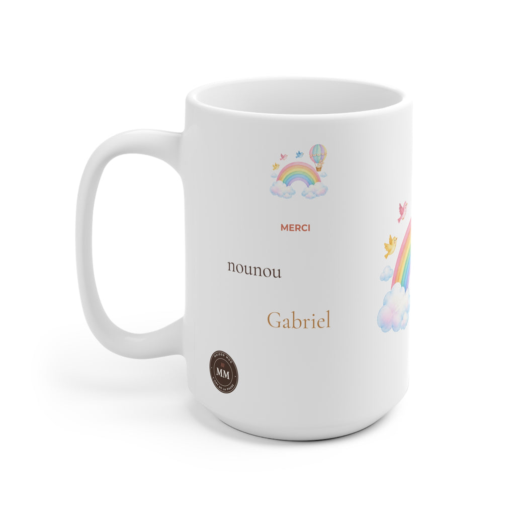 Mug personnalisé Merci nounou – Raffinée