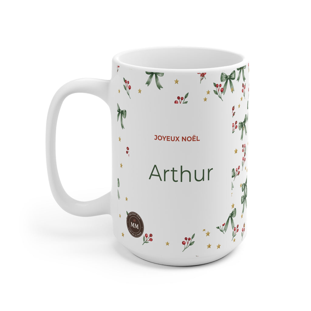 Mug personnalisé Joyeux Noël – Moderne