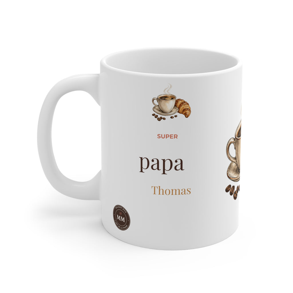 Mug personnalisé Super papa – Chic