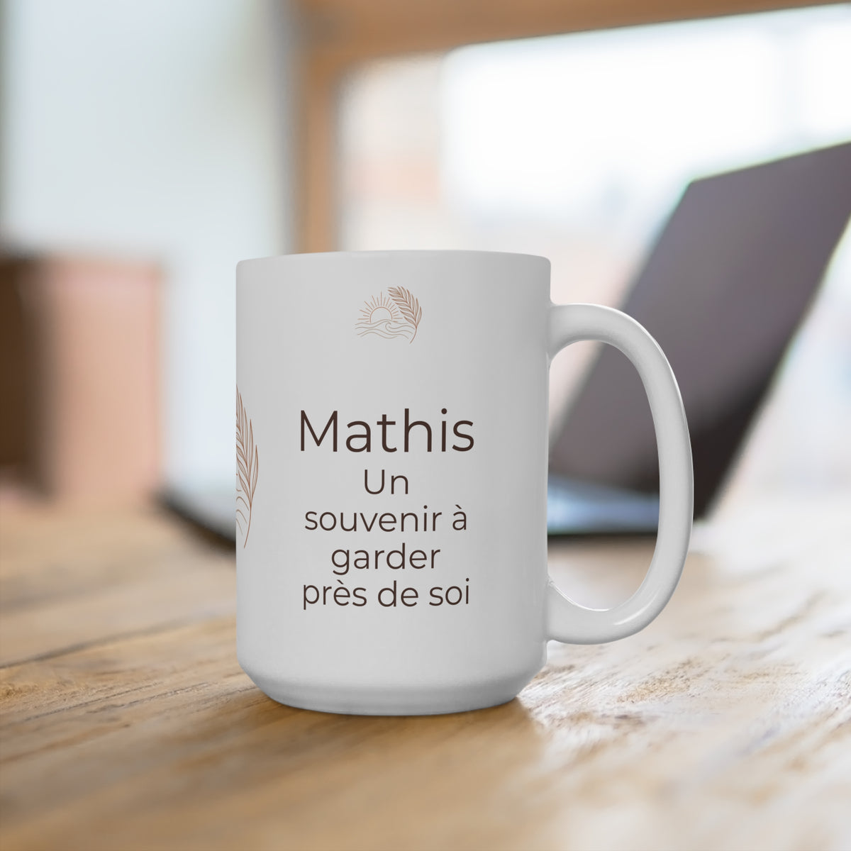 Mug personnalisé Photo & prénom – Moderne