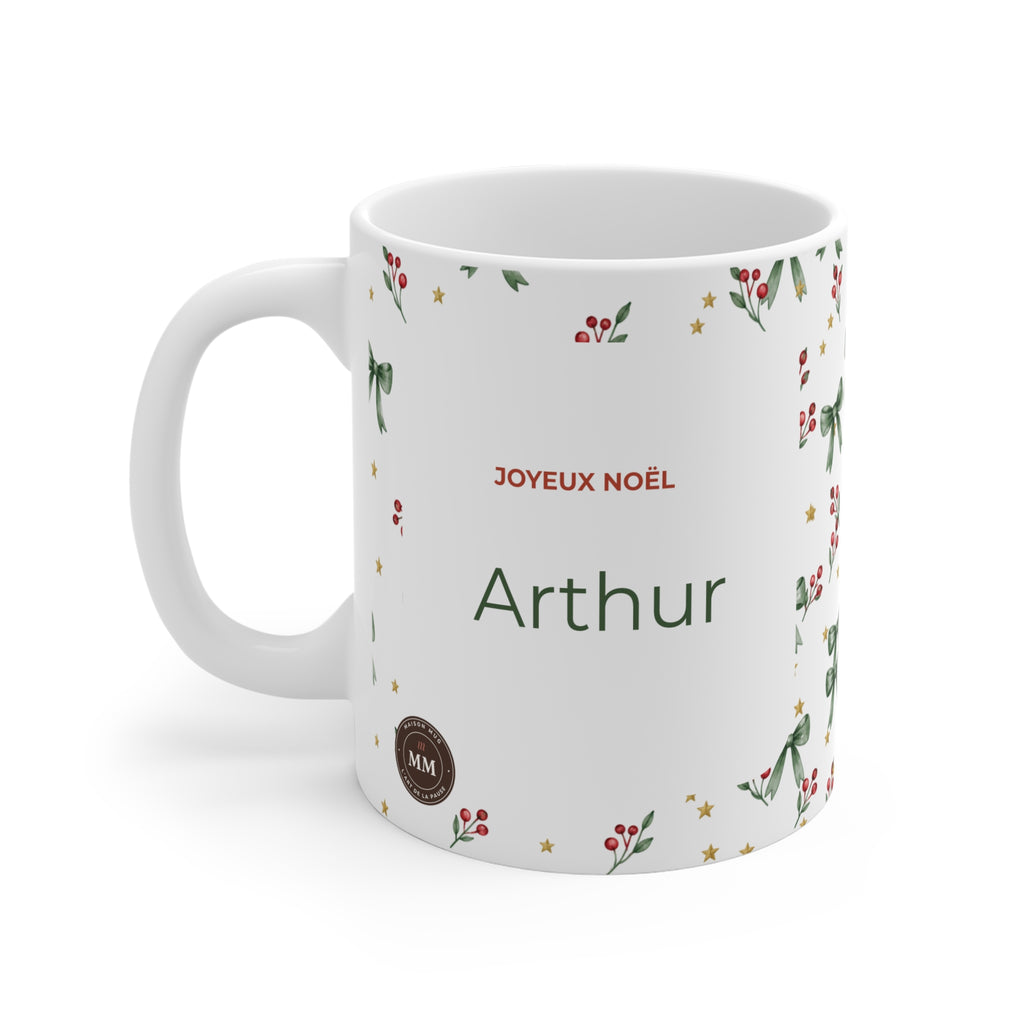 Mug personnalisé Joyeux Noël – Moderne