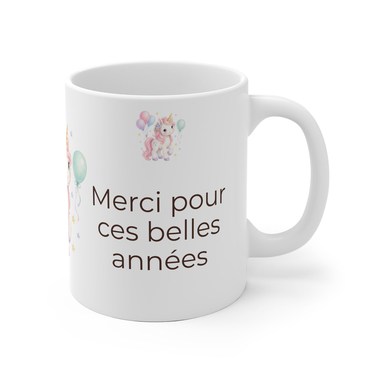 Mug personnalisé Merci nounou – Moderne