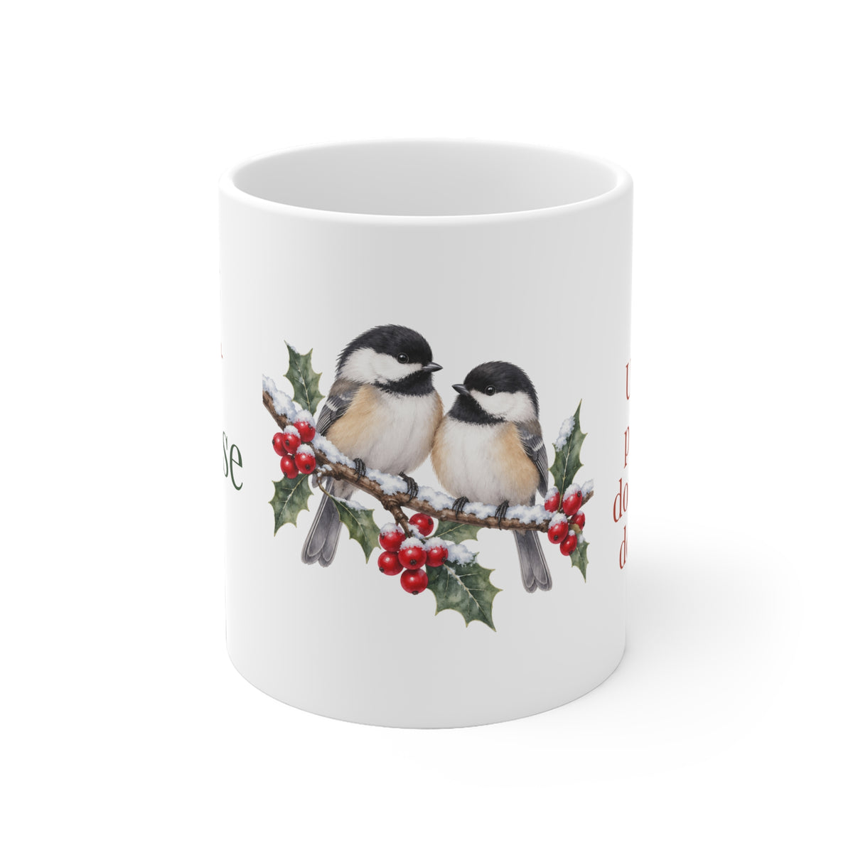 Mug personnalisé Joyeux Noël – Chic