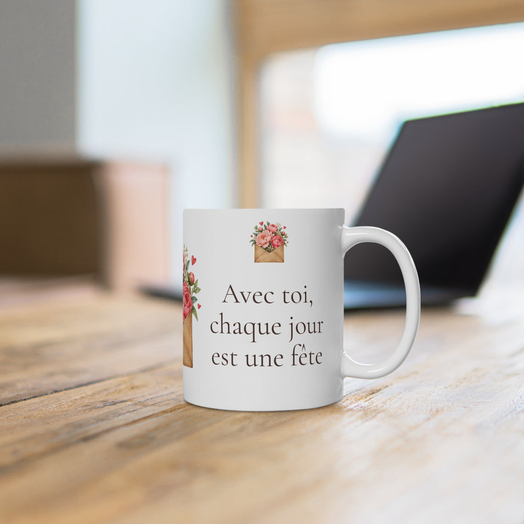 Mug personnalisé Toi + moi – Raffinée