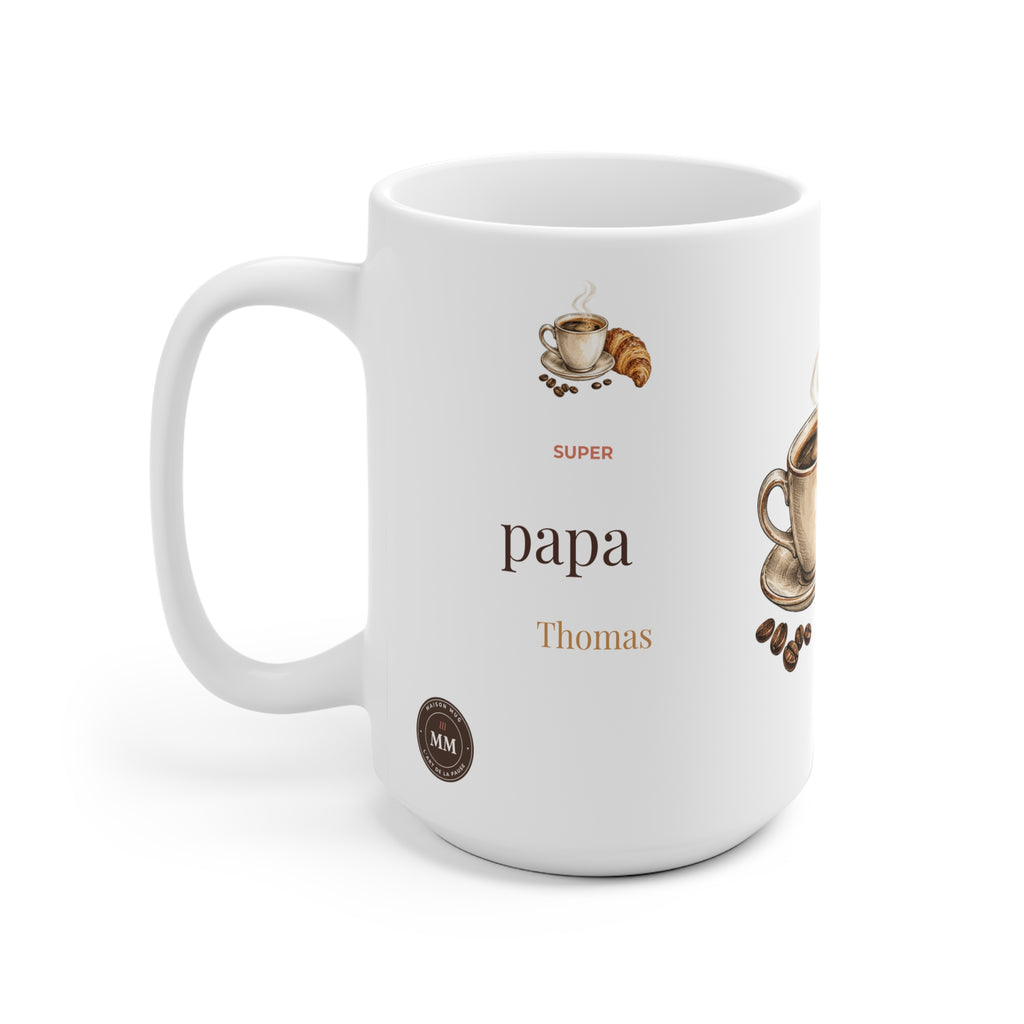 Mug personnalisé Super papa – Chic