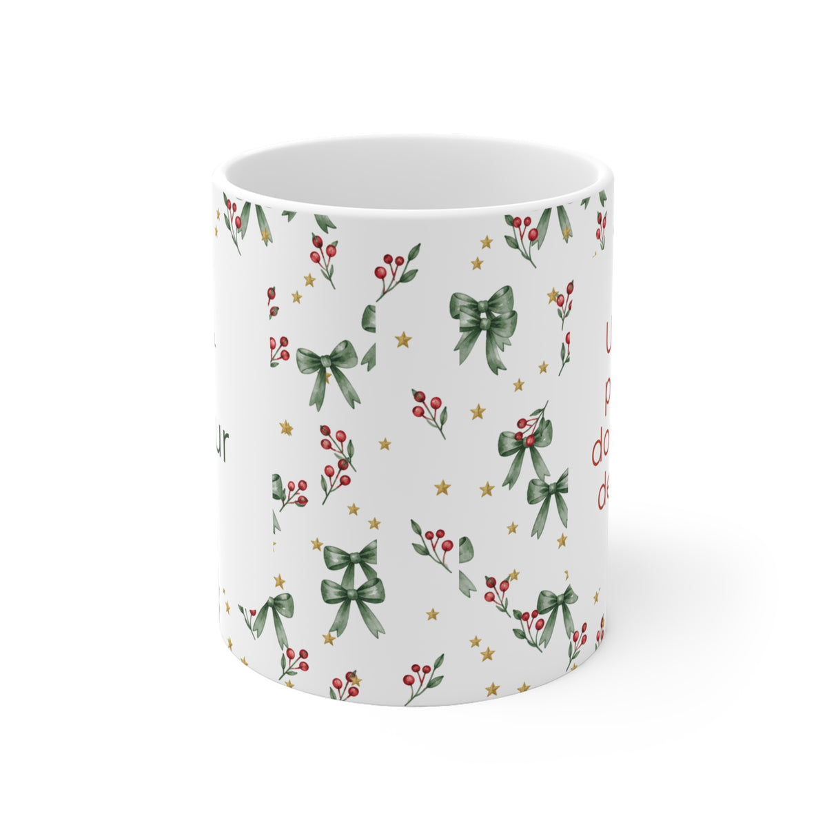 Mug personnalisé Joyeux Noël – Moderne