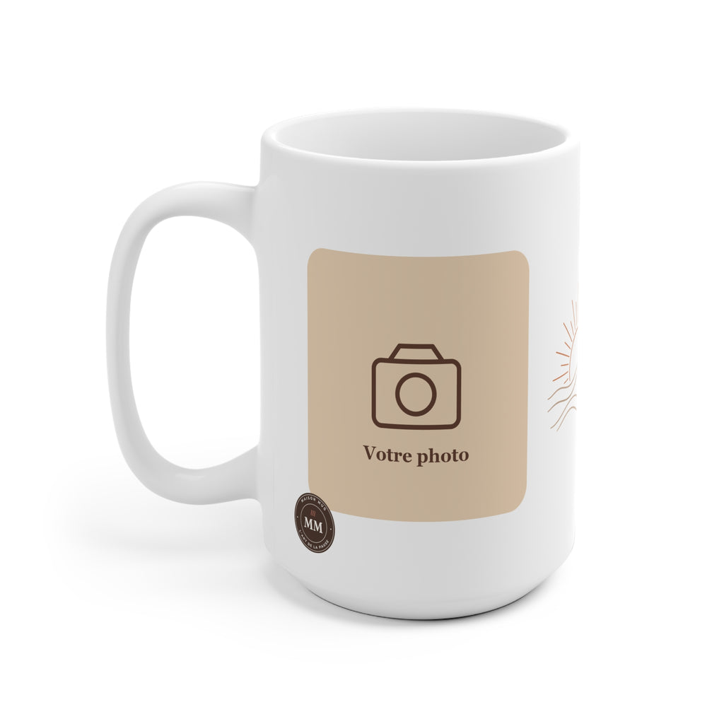 Mug personnalisé Photo & prénom – Moderne